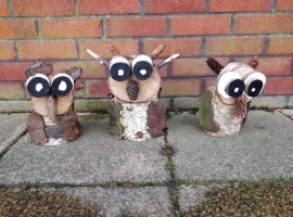 Salford Volunteer Rangers are selling wooden owls to support the maintenance of green spaces