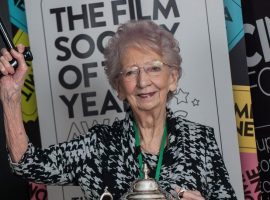Marjorie Ainsworth, president of the Film Society (photo from 2016)