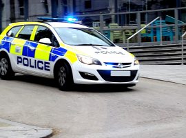 Image of a police car - via Publicdomainpictures