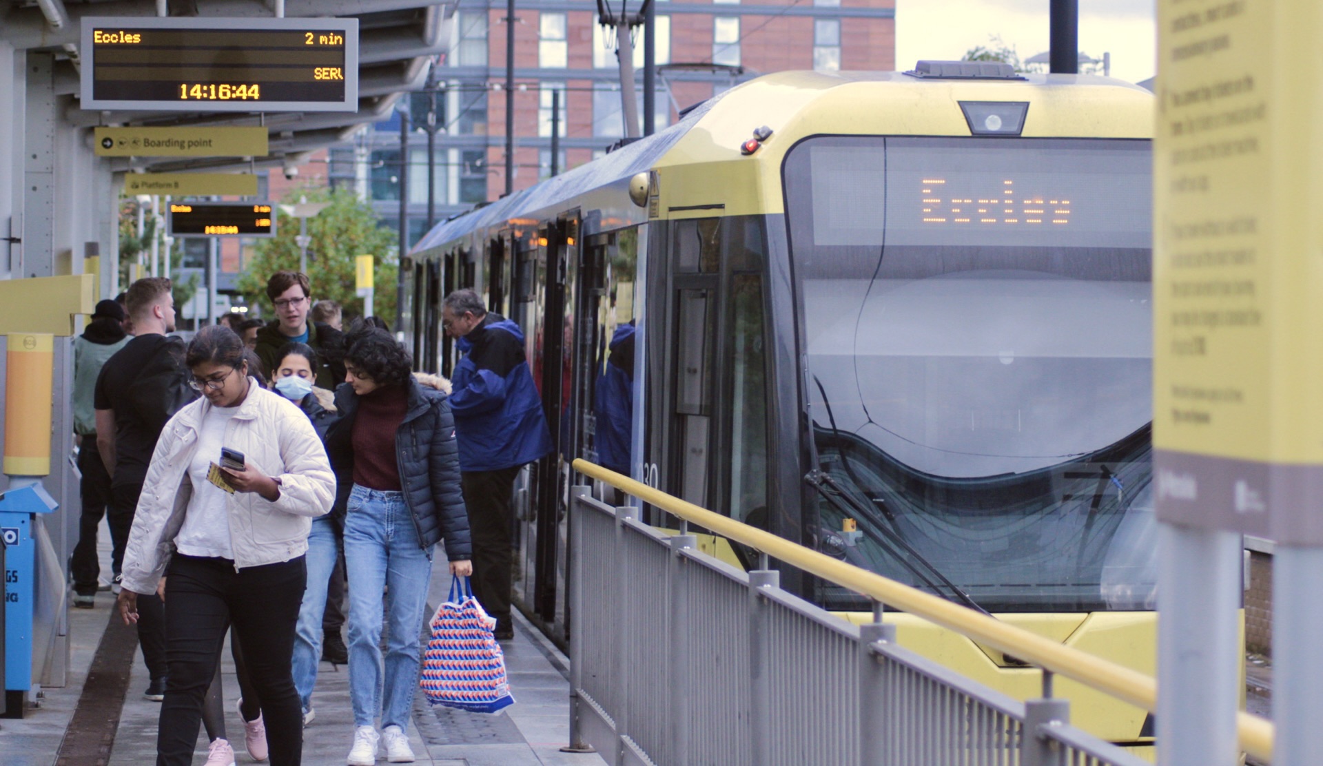 Passengers unhappy with Eccles tram engineering work disruption