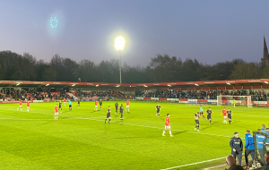 Salford City at half time 2-0 up - via Alfie Mulligan