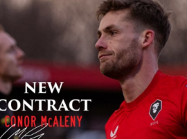 Conor McAleny signs new deal at Salford City (Salford City Twitter)