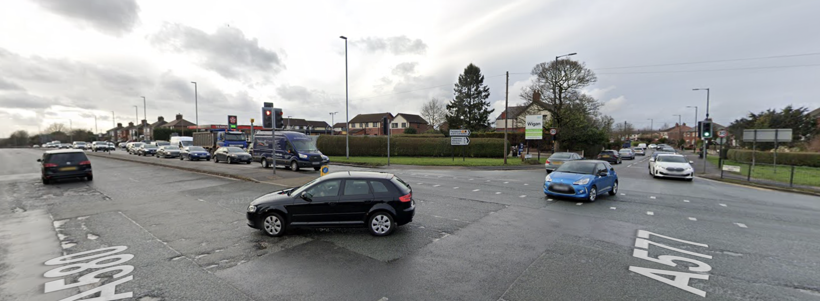 Fury after A580 Mosley Common Road lane closed for 30 weeks