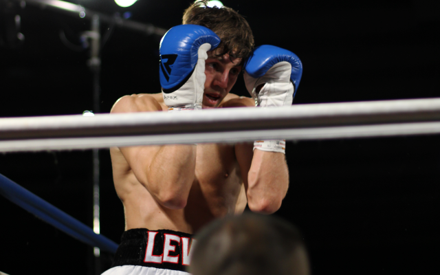 Salford boxer Lewis Woods image by Eleanor Anderson