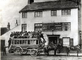 A horse bus of the Manchester Carriage Company, the company that John Greenwood created. Museum of Transport, Greater Manchester