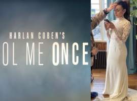 Fool Me Once cover via Netflix and Michelle Keegan via Maria, owner of The Confetti Box