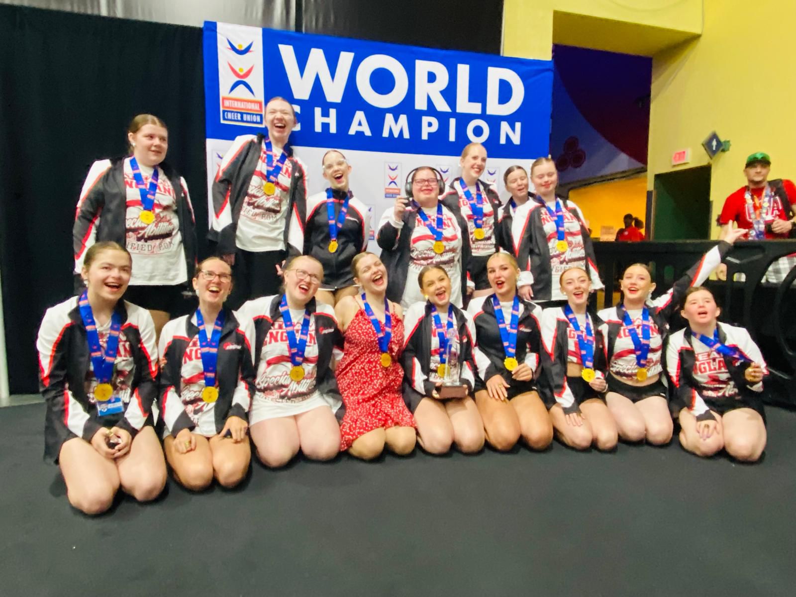 "It’s just incredible" - Salford special abilities cheerleading team take home the gold for England