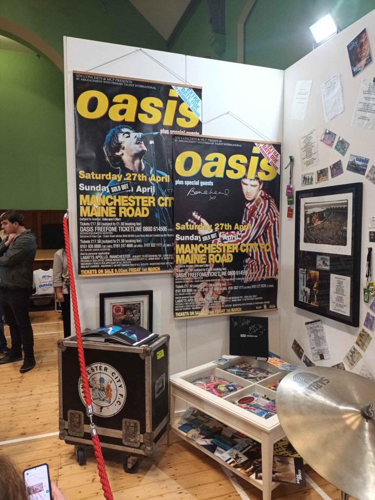 Oasis Posters on display