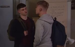 Isaac Farrell on Coronation Street - screenshot from ITV