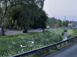 Worsley Brook where the flood warning has been issued.