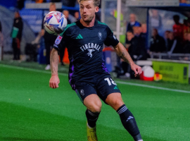 Conor McAleny in action vs Tranmere