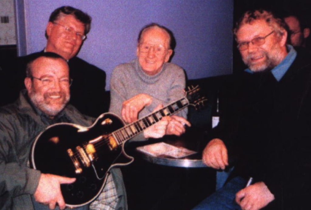 Joe Martin and Pete Martin with Two Les PAul's