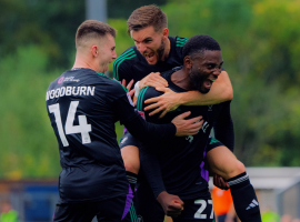 Kylian Kouassi celebrating - Credit: Salford City FC