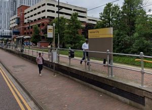 tram stop at Harbour City - via Google Maps