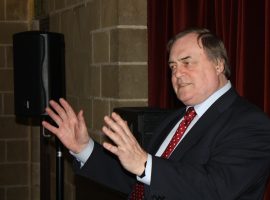 John Prescott at a Labour Party event in Crawley.