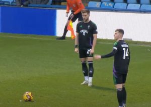 Salford freekick effort at the Gillingham net - YouTube 