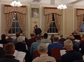 Tom Newall conducting the Salford Choral Society. Taken by Me