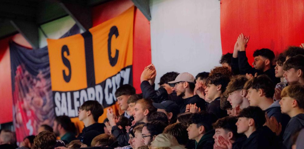 Salford Fans react to drawing Manchester City in the FA Cup