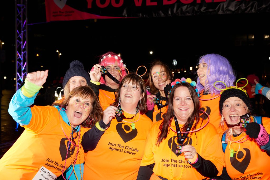 Christie Neon charity night at Salford Quays