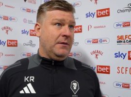 Karl Robinson praised the fans after the 3-3 draw - Salford City