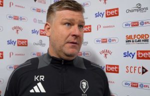 Karl Robinson praised the fans after the 3-3 draw - Salford City