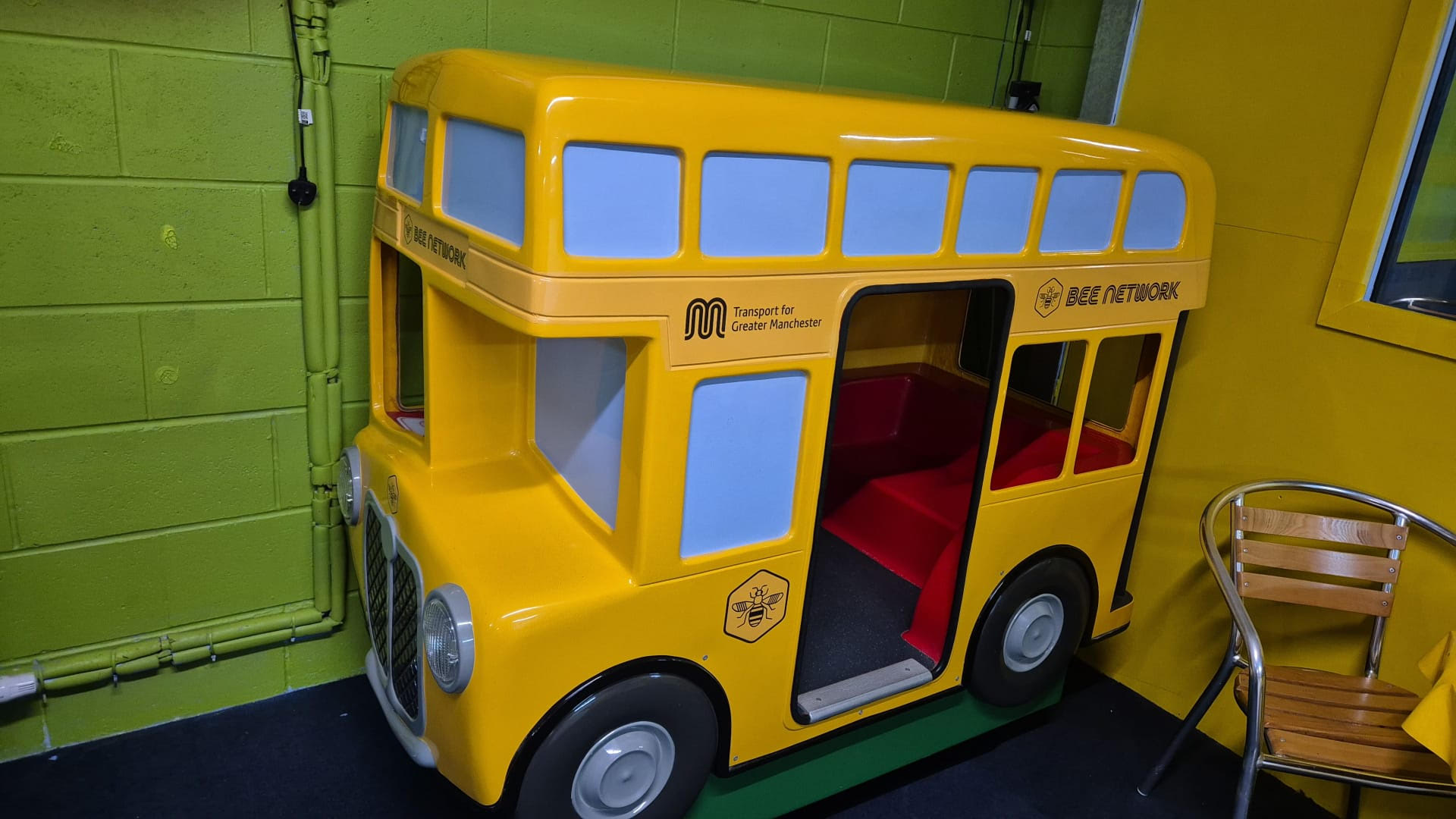 Children's soft play centre in Swinton launches Bee Network branded bus ride