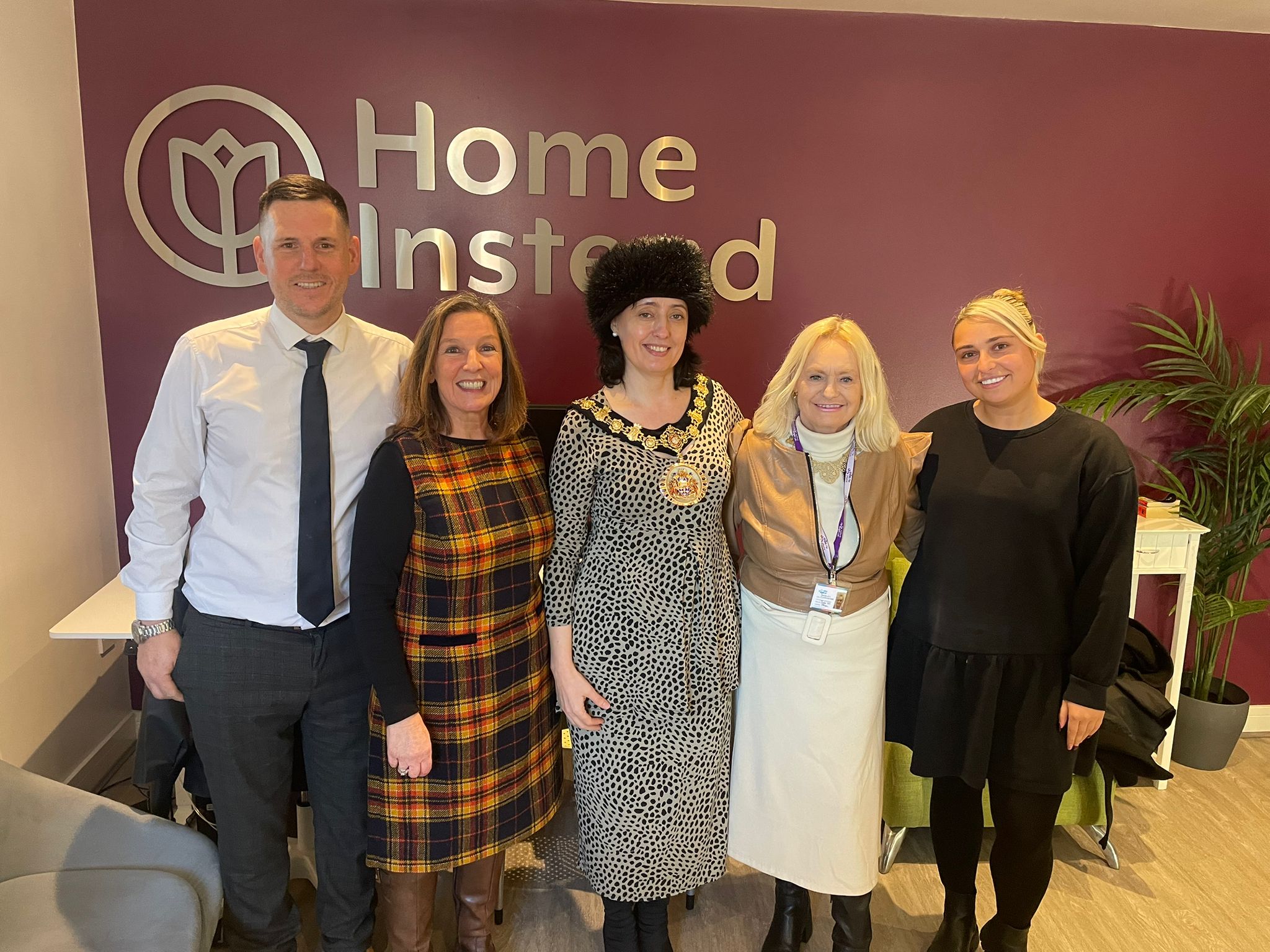 Ceremonial Mayor of Salford visits home care service to learn about work in the community