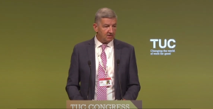 Dave McCrossen, deputy general secretary of Usdaw (YouTube, 2019)