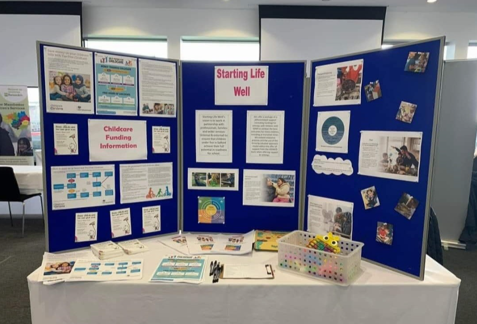 disability information day Starting Life Well stall from last years SEND Information Day- provided by Viv Ormrod