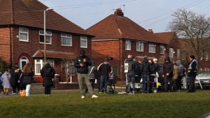 Coronation Street filming at Turner Avenue, Irlam (2025) 