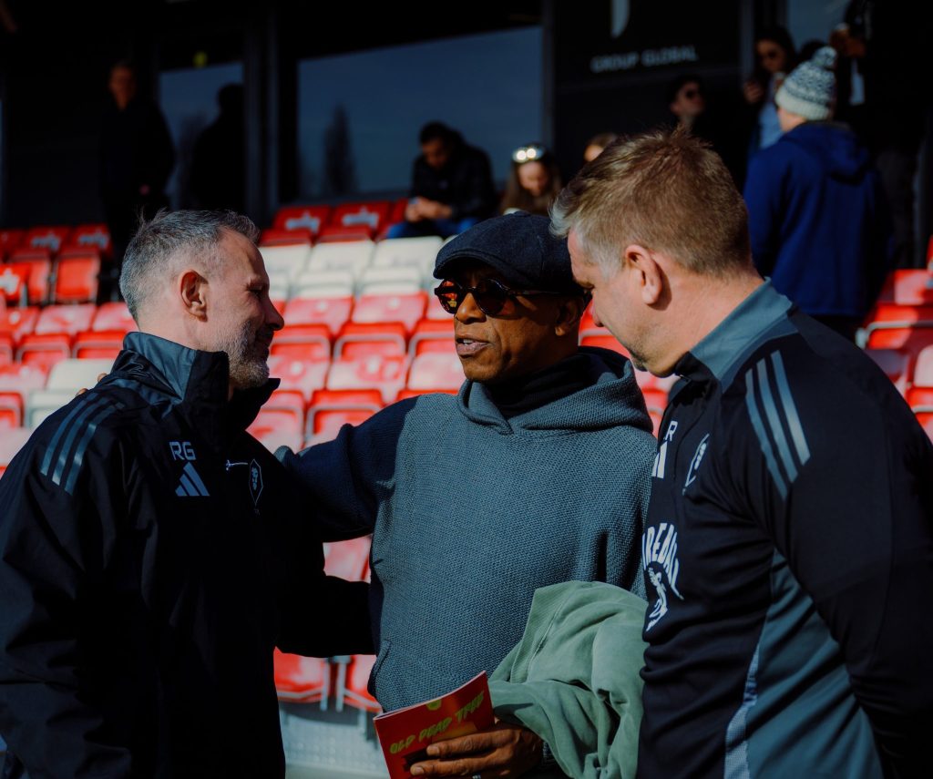 Ian Wright - Courtesy of Salford City FC via Instagram.