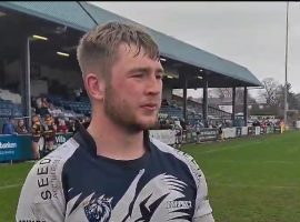 Swinton Lions player Finley Beardsworth - approved by representative at club Mark Robinson