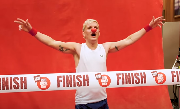 Jamie Laing Comic Relief run - Screenshot from Youtube https://www.youtube.com/watch?v=j6OParKEXqs