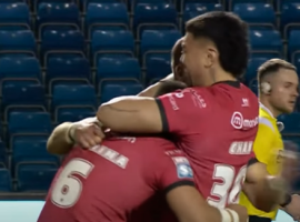 Salford Red Devils get first win of the season - Youtube - https://www.youtube.com/watch?v=3CLnu3AN3vc