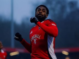 Salford City Forward Hakeeb Adelakun