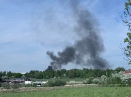 Fire seen from Mort Lane - image provided with permission from Grace Richardson