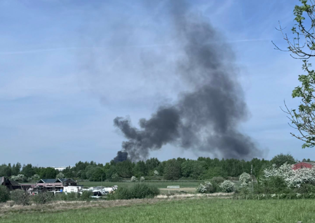Emergency services attend fire on a commercial site in Little Hulton