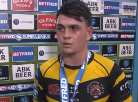 Cain Robb signs on a two-week loan deal for the Red Devils - image taken from Facebook video - https://www.facebook.com/watch/?v=311615482012031