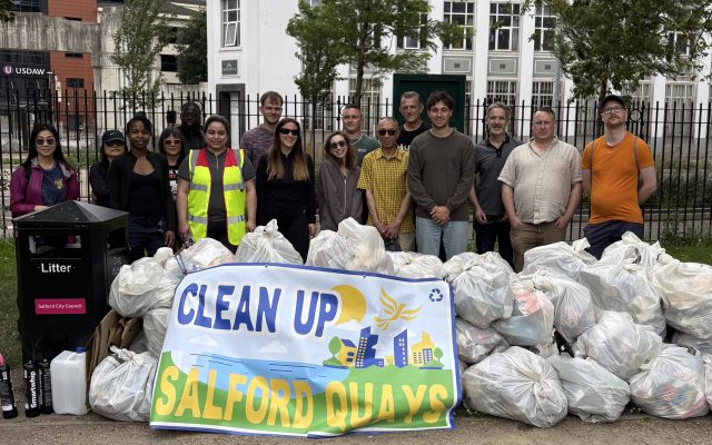 "It’s a testament to the power of community" - Salford community group celebrates 1,000th bag of litter collected