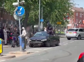 Disorder 'will not be tolerated' say police as four arrests follow chaotic scenes on Salford streets