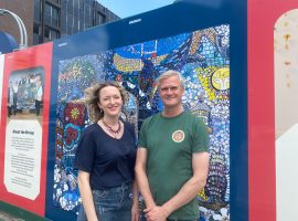 'We Love Eccles' art project on display across the hoardings of regeneration works