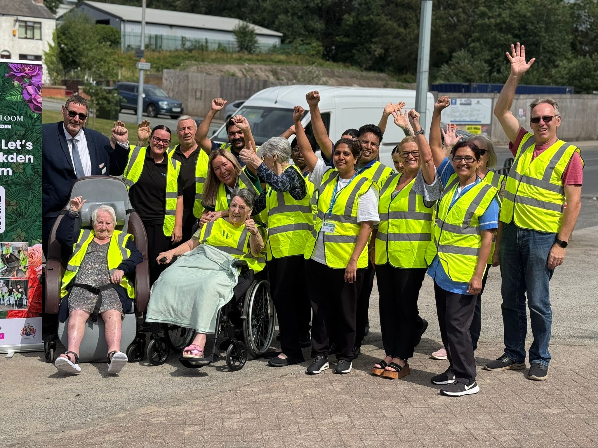Care home team up with local group to showcase flourishing community spirit