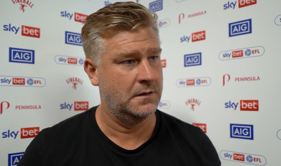 Karl Robinson - screenshot taken https://www.salfordcityfc.co.uk/news/2025/august/16/reaction---karl-robinson-after-more-positivity/