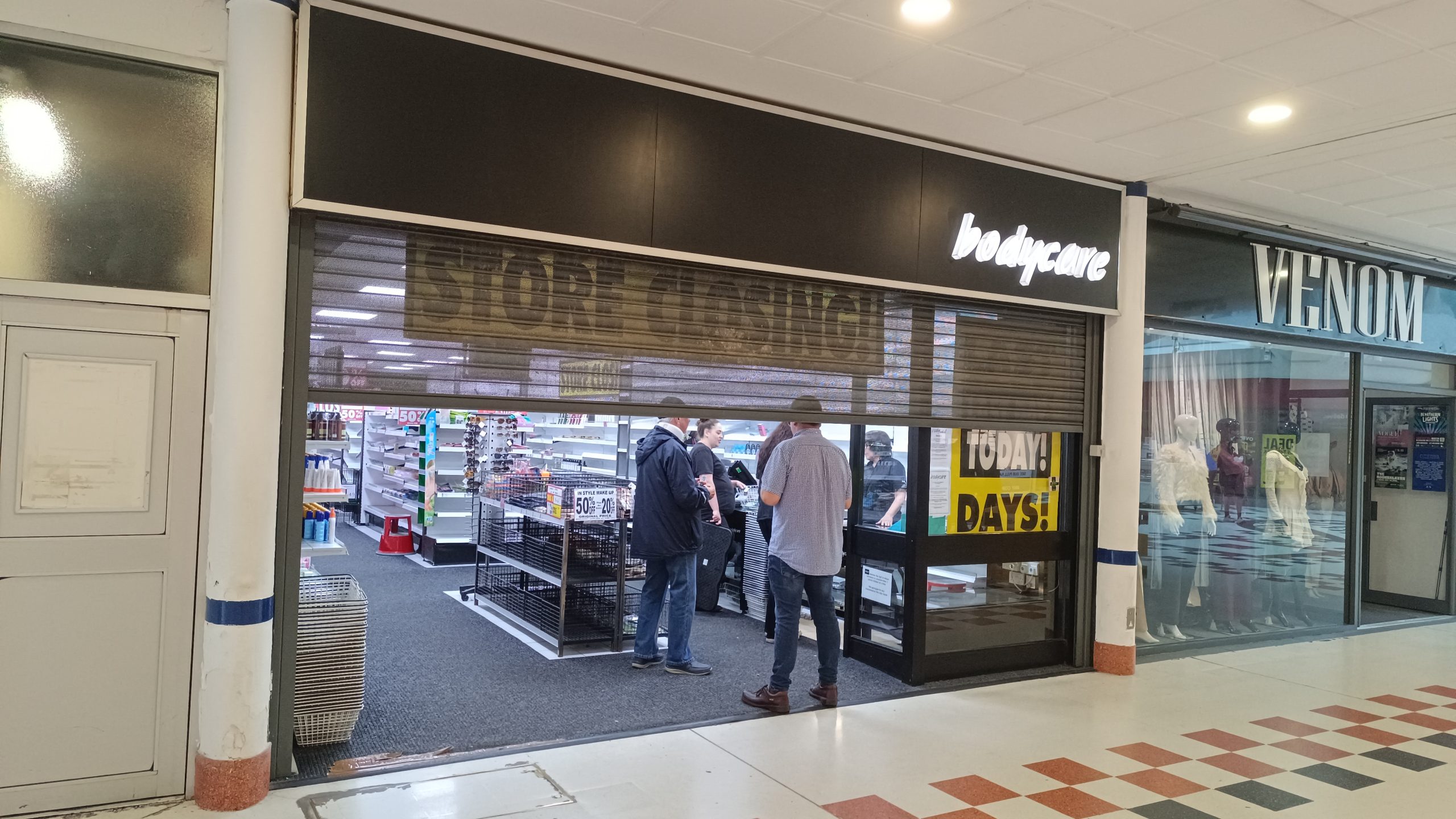 Beauty chain Body Care Shuts Salford Shopping Centre store