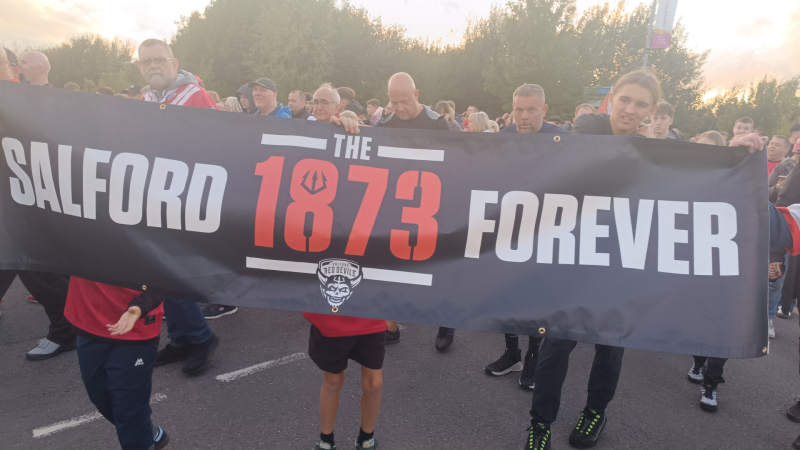 Protests against the running of the Salford Red Devils have been held throughout the world.