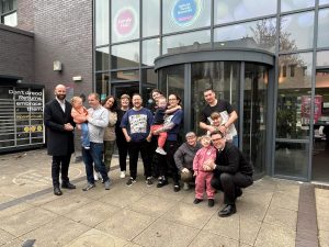 A Little Extra outside Broughton hub (Peter McArthur, 2025)