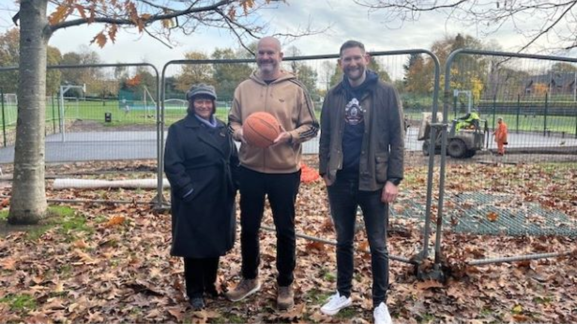 Work begins on "fantastic" new basketball court in Swinton