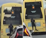 Terrifying video shows boy clinging onto back of Salford bus