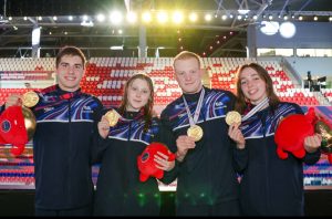 Georgia Sheffield and her team - courtesy of her mum Pauline Curley